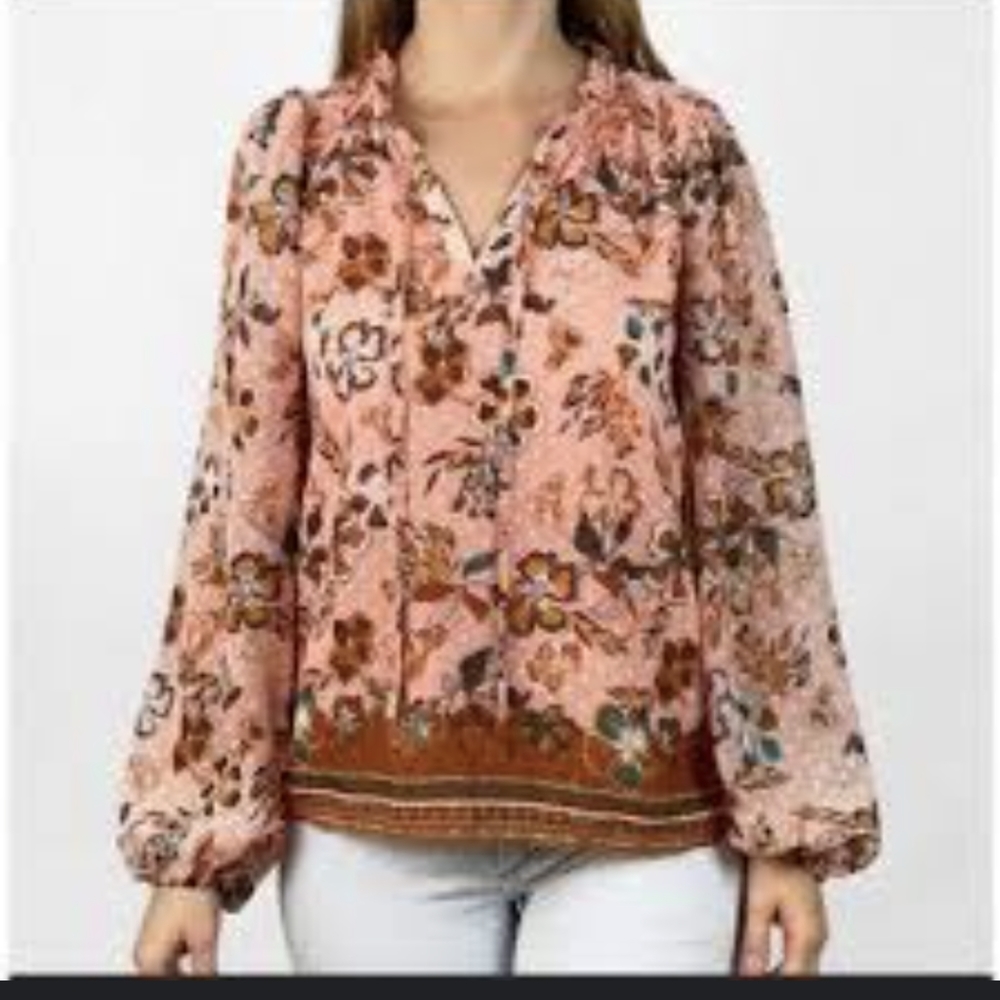 Joie Floral Peasant Blouse